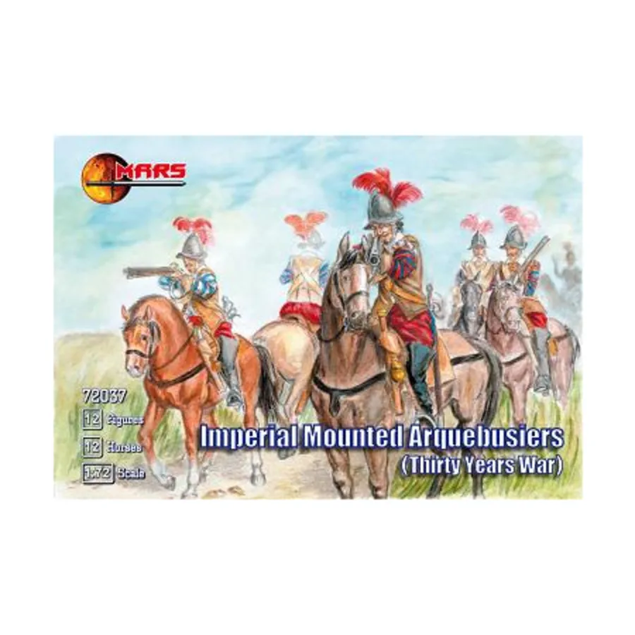 Императорские конные аркебузиры, Thirty Years War Miniatures (1:72) (Mars Figures)
Императорские конные аркебузиры, Thirty Years War Miniatures (1:72) (Mars Figures)