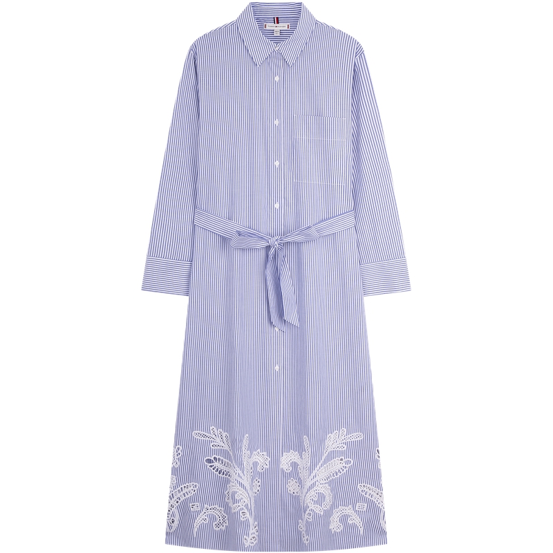 Tommy Hilfiger Женское платье с длинными рукавами синее в белую полоску
Tommy Hilfiger Женское платье с длинными рукавами синее в белую полоску