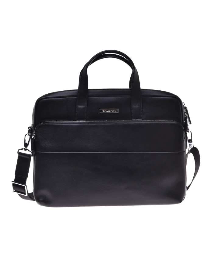 Профессиональная сумка из черной кожи и нейлона. Baldinini, черный
Профессиональная сумка из черной кожи и нейлона. Baldinini, черный