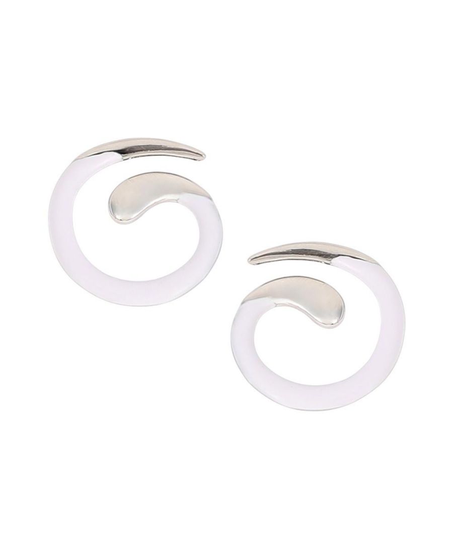 Женские серьги-гвоздики Эмалированная спираль - серебристый металлик SOHI, Silver
Женские серьги-гвоздики Эмалированная спираль - серебристый металлик SOHI, Silver