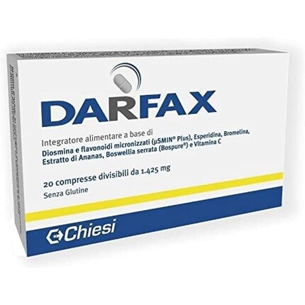 Добавка Chiesi Farmaceutici Darfax, 20 разделенных таблеток
Добавка Chiesi Farmaceutici Darfax, 20 разделенных таблеток
