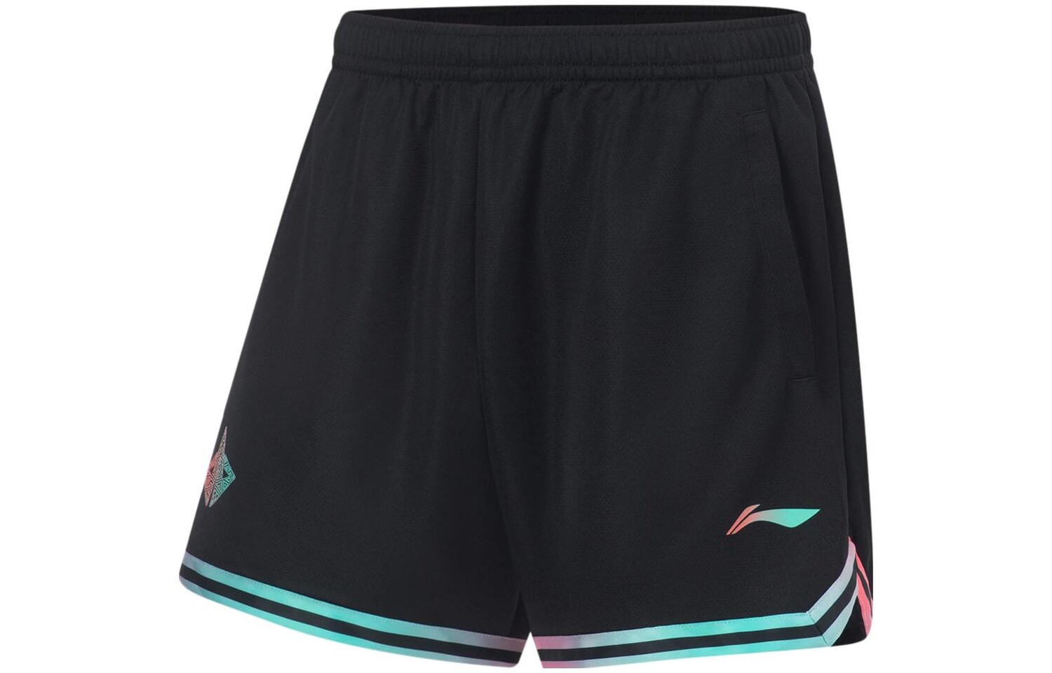 Спортивная баскетбольная коллекция баскетбольные шорты мужские черные Lining, черный 
Спортивная баскетбольная коллекция баскетбольные шорты мужские черные Lining, черный