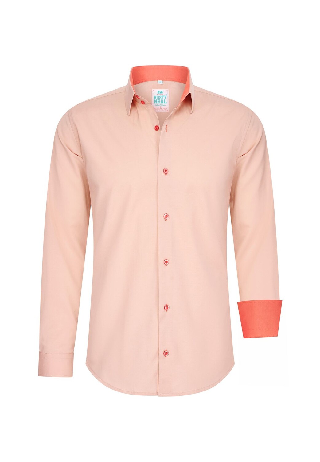 Рубашка с контрастным внутренним воротником RUSTY NEAL, оранжевый
Рубашка с контрастным внутренним воротником RUSTY NEAL, оранжевый