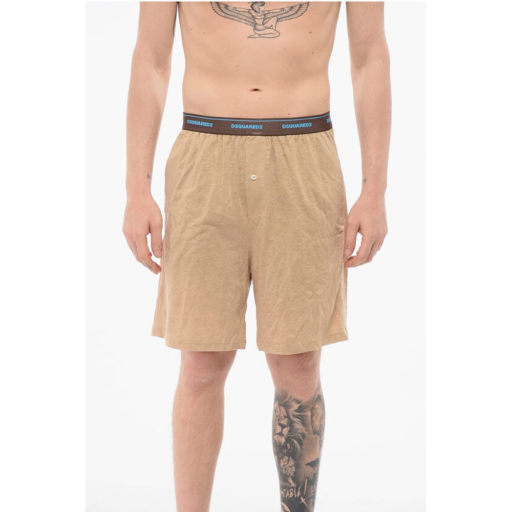 Боксеры TRUNK из хлопка с логотипом на поясе Dsquared2, коричневый 
Боксеры TRUNK из хлопка с логотипом на поясе Dsquared2, коричневый