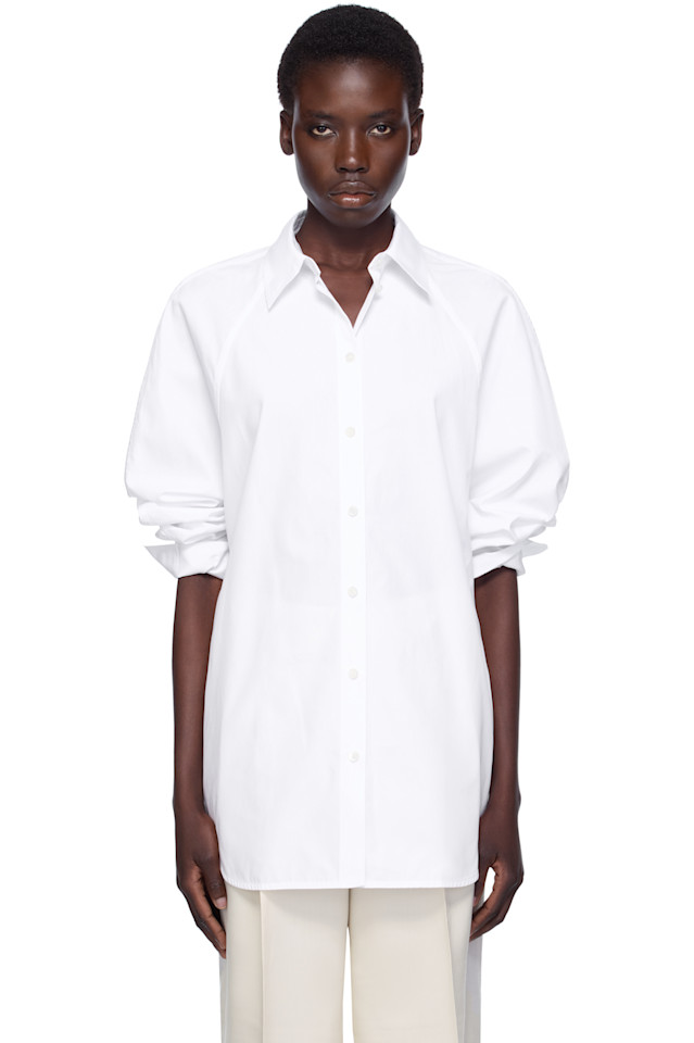 Сырая рубашка реглан Toteme, белый
Сырая рубашка реглан Toteme, белый