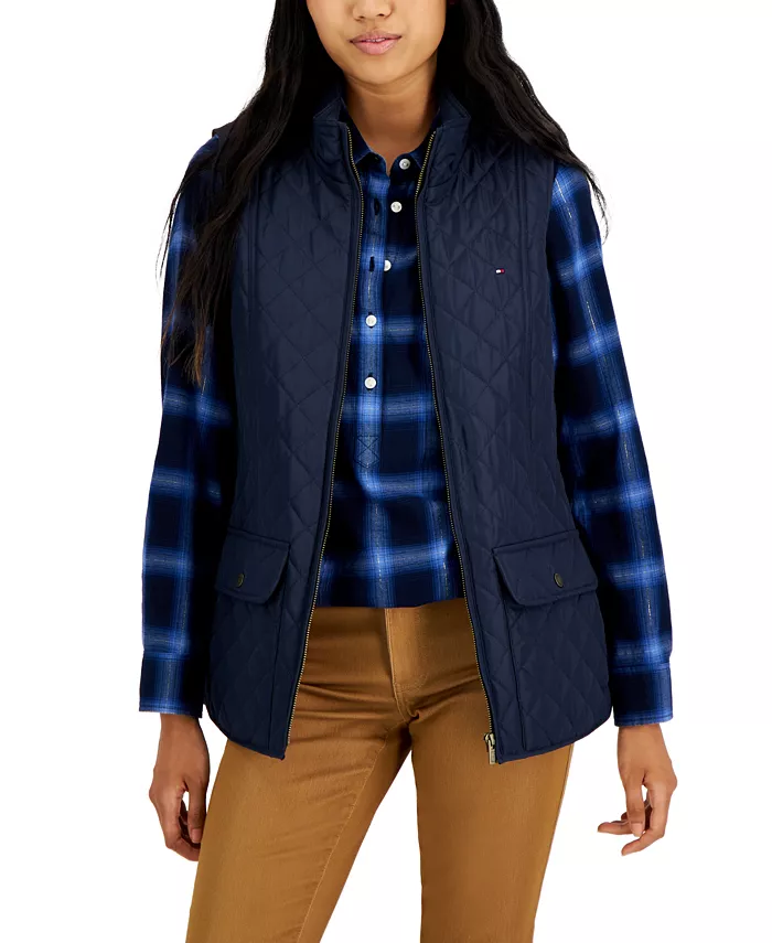 Женский стеганый жилет на молнии Tommy Hilfiger, синий
Женский стеганый жилет на молнии Tommy Hilfiger, синий