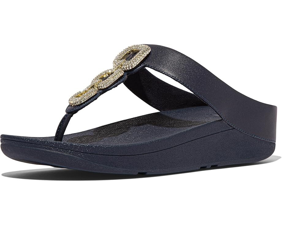 Сандалии FitFlop Fino Crystal-Chain Leather Toe-Post Sandals, цвет Midnight Navy
Сандалии FitFlop Fino Crystal-Chain Leather Toe-Post Sandals, цвет Midnight Navy