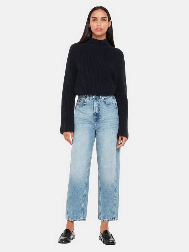 Аутентичные джинсы с бочкообразными штанинами Whistles, синий
Аутентичные джинсы с бочкообразными штанинами Whistles, синий