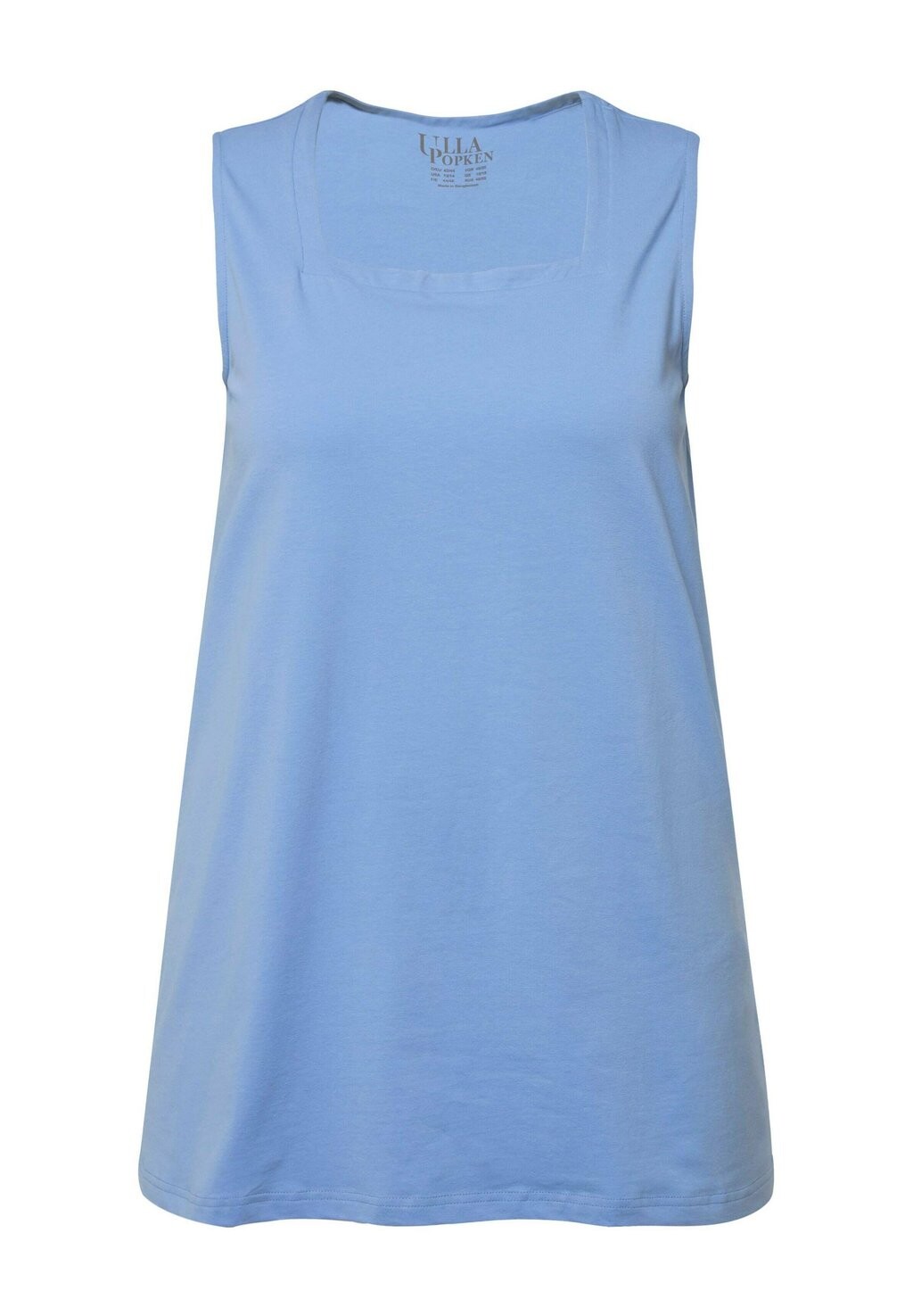 Топ CARREE-AUSSCHNITT ÄRMELLOS Ulla Popken, светло-голубой 
Топ CARREE-AUSSCHNITT ÄRMELLOS Ulla Popken, светло-голубой