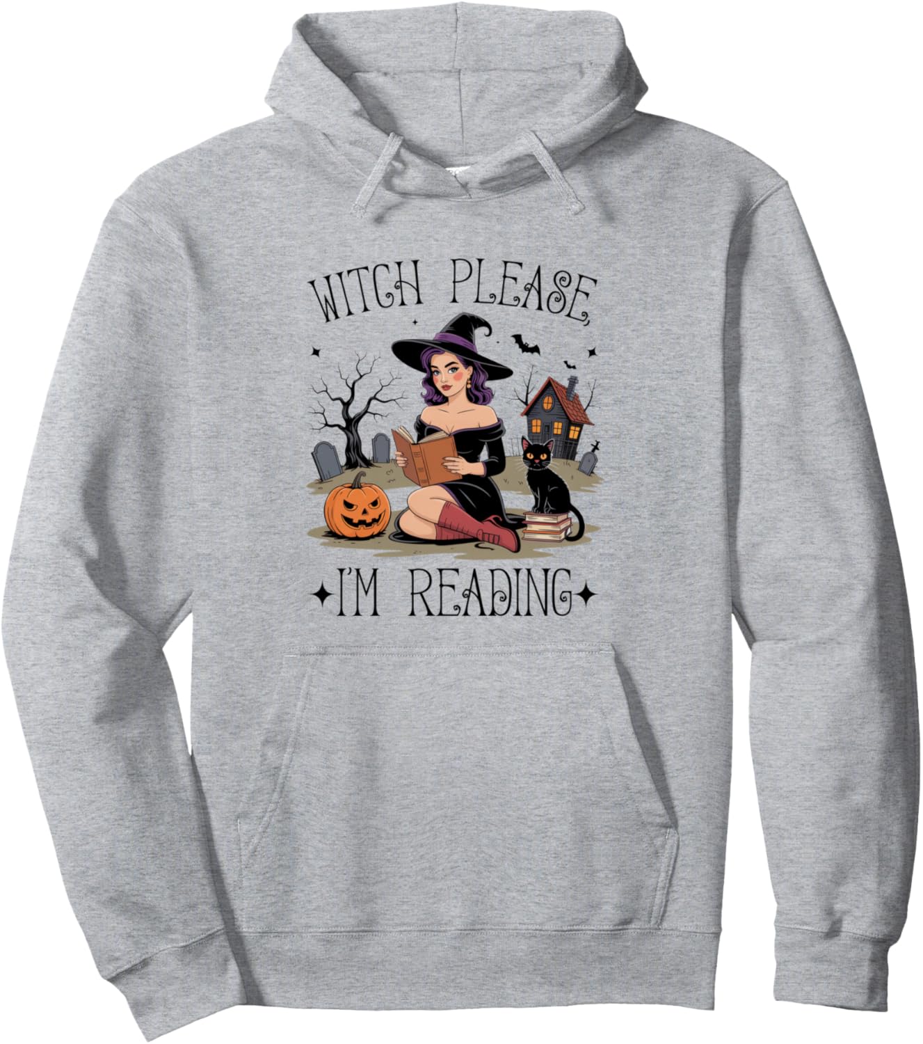 Я читаю! Толстовка с надписью «Книжные любители Хэллоуина: Ведьма» Witchy Book Lover Designs, серый
Я читаю! Толстовка с надписью «Книжные любители Хэллоуина: Ведьма» Witchy Book Lover Designs, серый