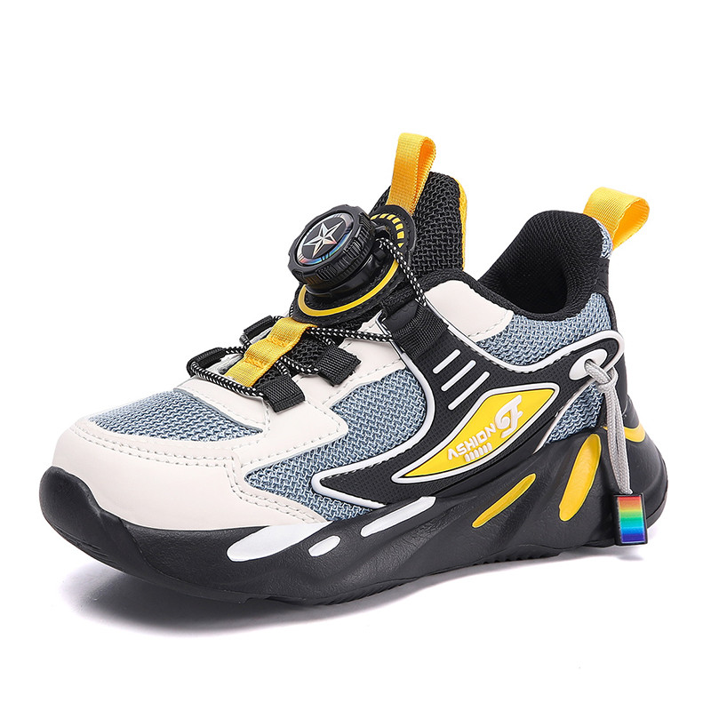 Легкие, дышащие, с низким верхом, детские кроссовки с защитой от ударов KUPE, черный/желтый 
Легкие, дышащие, с низким верхом, детские кроссовки с защитой от ударов KUPE, черный/желтый