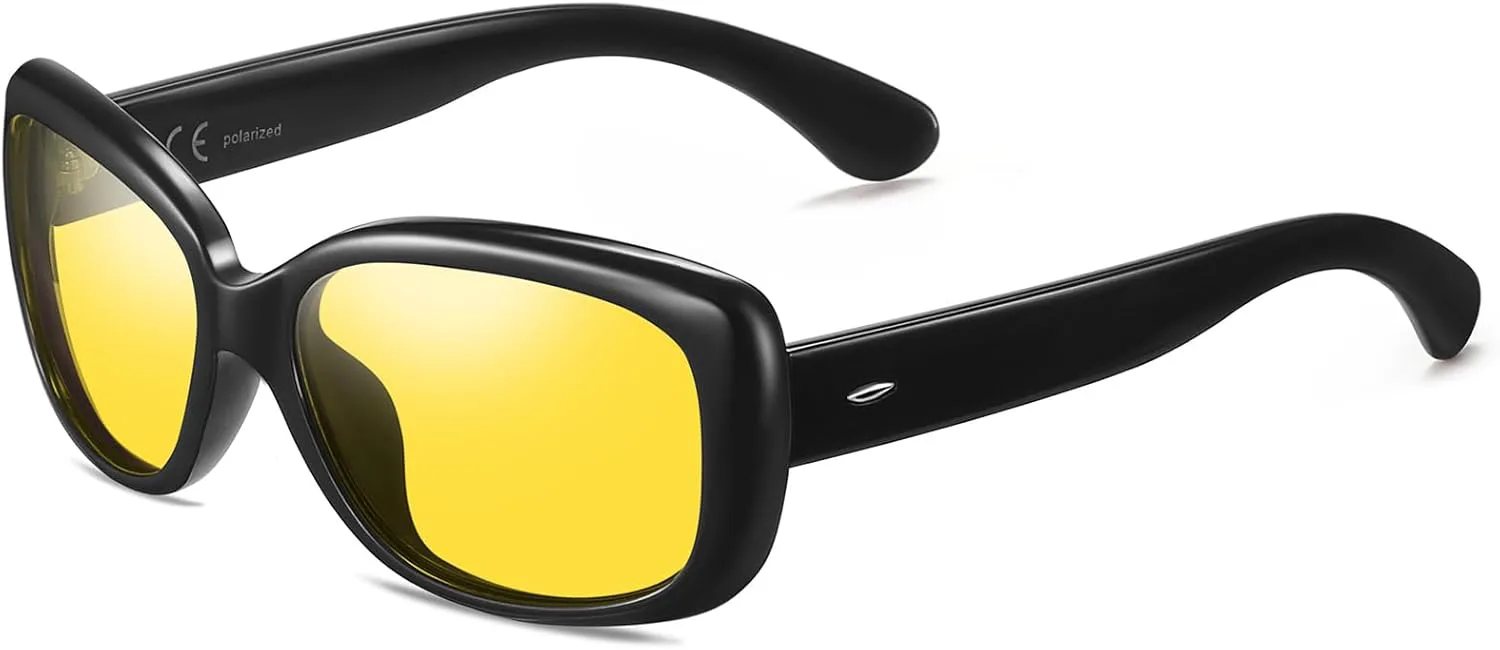 Очки для вождения в ночное время HAOLOTA с поляризацией, HD-фильтром, желтыми линзами и защитой от бликов, солнцезащитные очки для мужчин и женщин, Nv11 Black Frame
Очки для вождения в ночное время HAOLOTA с поляризацией, HD-фильтром, желтыми линзами и защитой от бликов, солнцезащитные очки для мужчин и женщин, Nv11 Black Frame