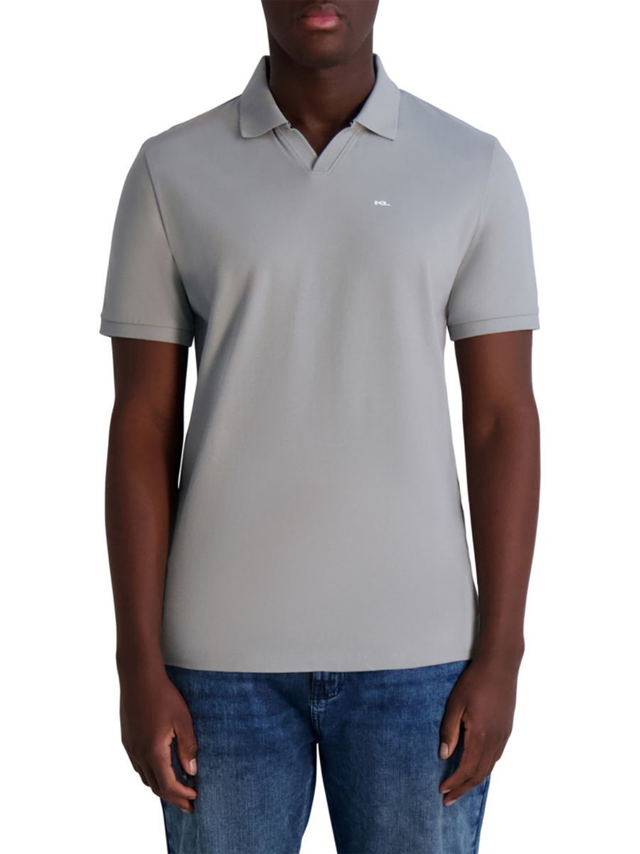 Рубашка-поло с логотипом Core Karl Lagerfeld Paris, светло-серый
Рубашка-поло с логотипом Core Karl Lagerfeld Paris, светло-серый