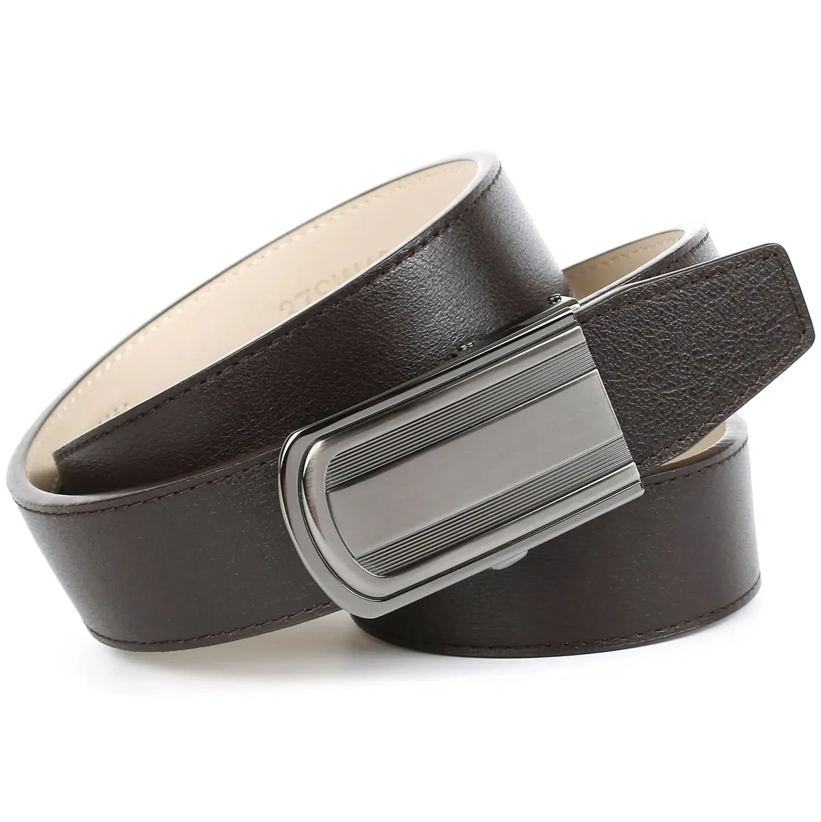 Кожаный ремень Anthoni Crown для повседневных брюк, полосатая застежка, коричневый
Кожаный ремень Anthoni Crown для повседневных брюк, полосатая застежка, коричневый