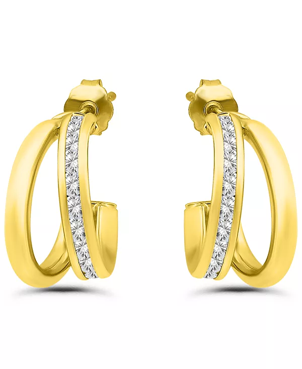 Комбинированные полукольца с кубическим цирконием (1-7/8 карата) из 18-каратного золота на основе стерлингового серебра, эксклюзивно в Macy's Giani Bernini, yellow
Комбинированные полукольца с кубическим цирконием (1-7/8 карата) из 18-каратного золота на основе стерлингового серебра, эксклюзивно в Macy's Giani Bernini, yellow