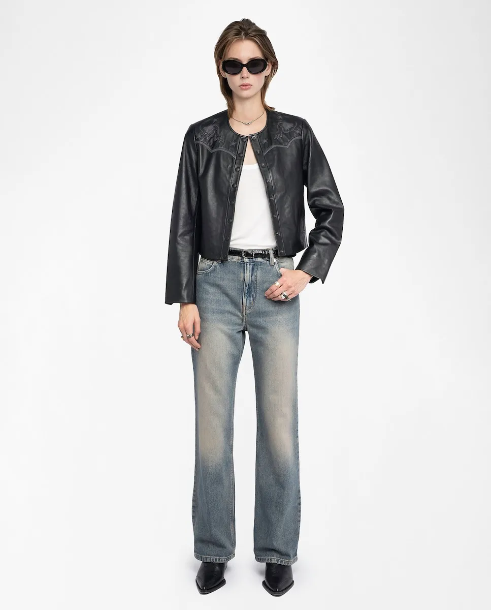 Женские прямые джинсы Evy с высокой талией Zadig & Voltaire, синий
Женские прямые джинсы Evy с высокой талией Zadig & Voltaire, синий