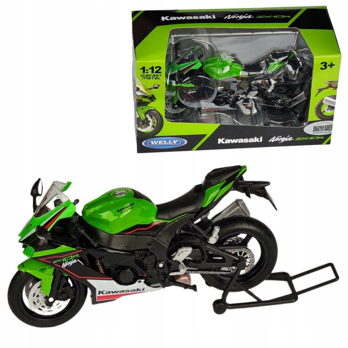 Модель Kawasaki Ninja ZX-10R в масштабе 1:12 Мотоциклетный мотор WELLY HLO
Модель Kawasaki Ninja ZX-10R в масштабе 1:12 Мотоциклетный мотор WELLY HLO