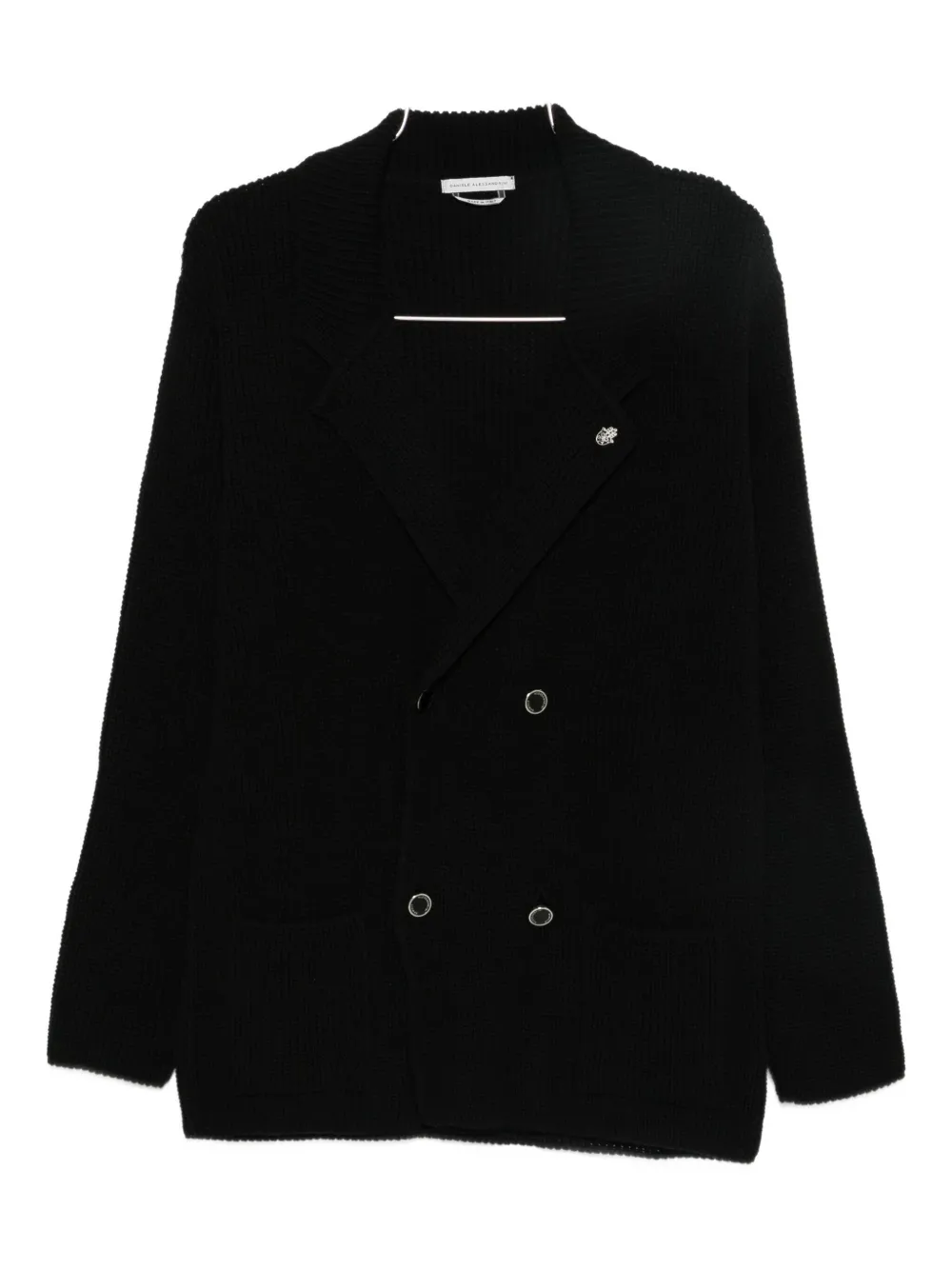 Двубортный кардиган Daniele Alessandrini, черный
Двубортный кардиган Daniele Alessandrini, черный