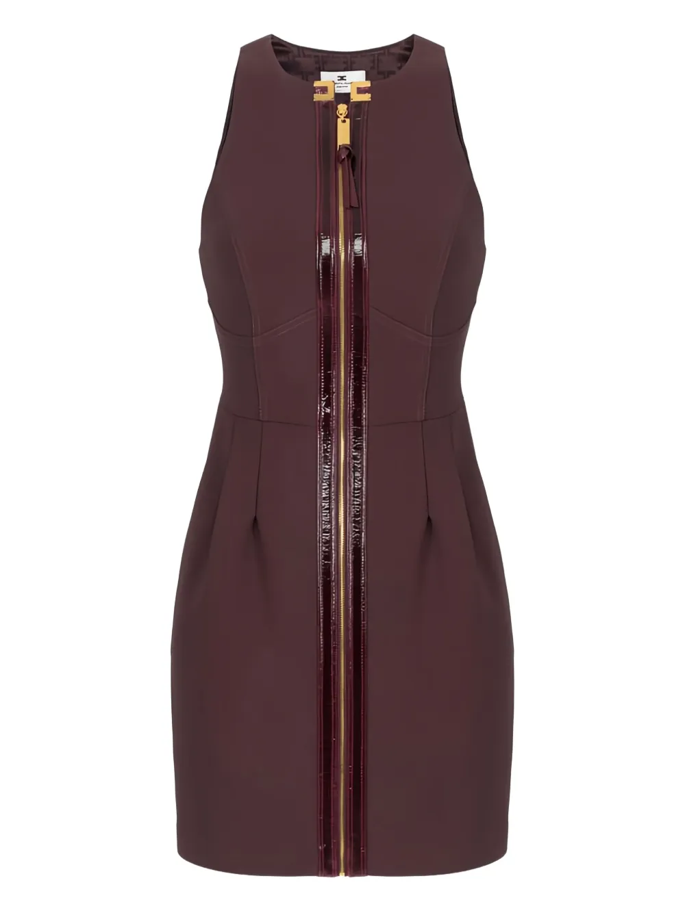 Мини-платье без рукавов Elisabetta Franchi, коричневый
Мини-платье без рукавов Elisabetta Franchi, коричневый