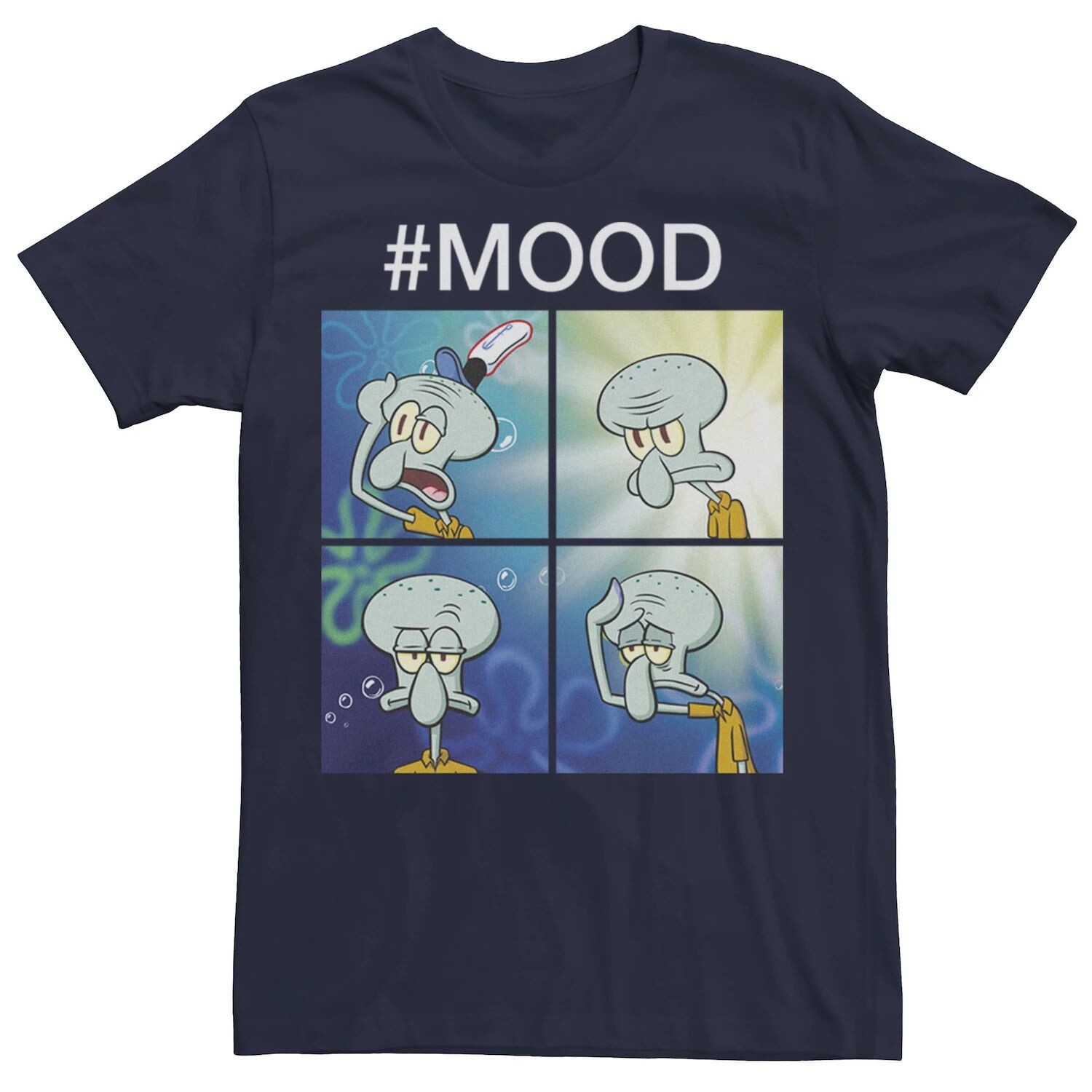 Мужская футболка с рисунком Губка Боб Квадратные Штаны Squidward Mood Nickelodeon, синий
Мужская футболка с рисунком Губка Боб Квадратные Штаны Squidward Mood Nickelodeon, синий