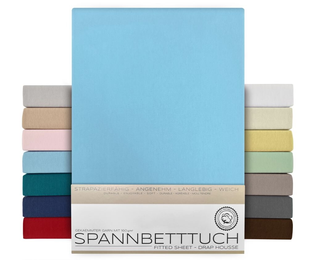 BEAUTEX простыня-коробка пружина - 140х200х45 см голубой, простыня из чесаного хлопка, премиум-джерси 160г/м², Синий, BEAUTEX простыня-коробка пружина - 140х200х45 см голубой, простыня из чесаного хлопка, премиум-джерси 160г/м²
BEAUTEX простыня-коробка пружина - 140х200х45 см голубой, простыня из чесаного хлопка, премиум-джерси 160г/м², Синий, BEAUTEX простыня-коробка пружина - 140х200х45 см голубой, простыня из чесаного хлопка, премиум-джерси 160г/м²