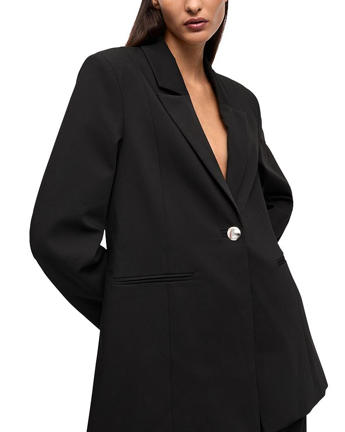 Твиловый блейзер GANNI, черный
Твиловый блейзер GANNI, черный