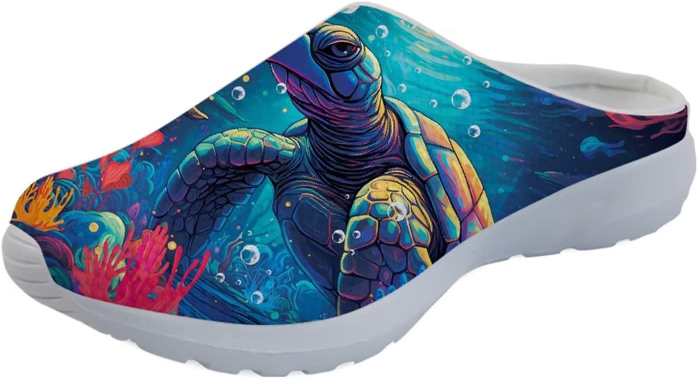 Forchrinse Южно-западные сандалии с арочной поддержкой для мужчин и женщин Navajo Aztec, тапочки-мюли для сада, прогулочные кроссовки для носки в помещении и на улице, Underwater 3d Sea Turtle
Forchrinse Южно-западные сандалии с арочной поддержкой для мужчин и женщин Navajo Aztec, тапочки-мюли для сада, прогулочные кроссовки для носки в помещении и на улице, Underwater 3d Sea Turtle
