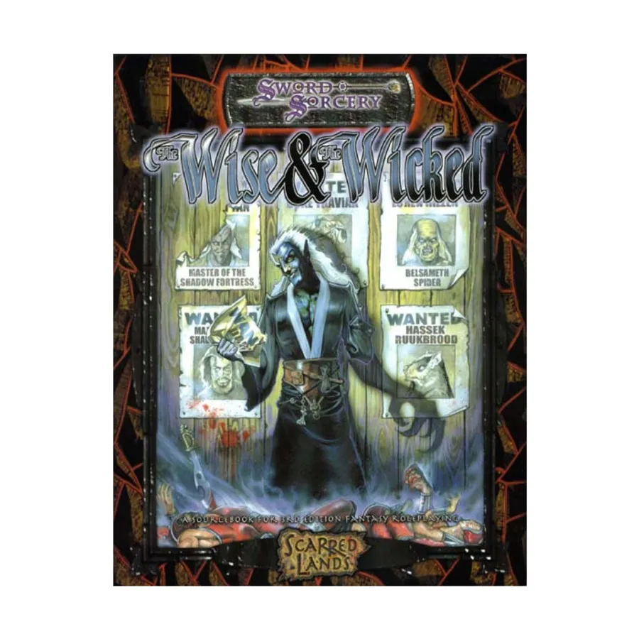 Wise & Wicked, Scarred Lands (d20), мягкая обложка
Wise & Wicked, Scarred Lands (d20), мягкая обложка