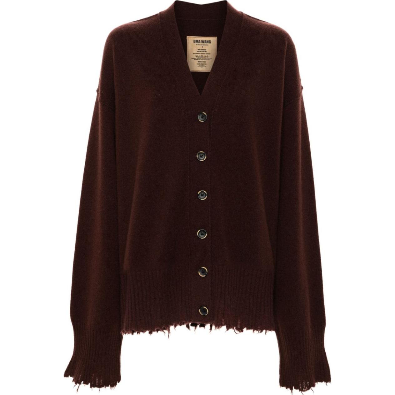 Потертый кардиган UMA WANG, Burgundy
Потертый кардиган UMA WANG, Burgundy