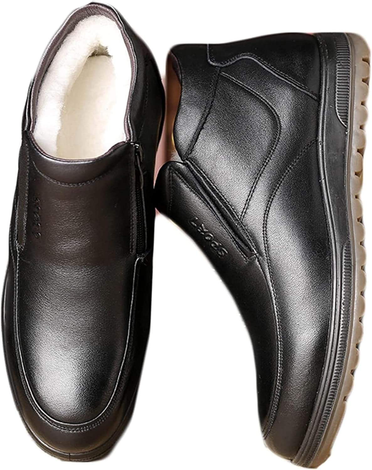 Мужские короткие зимние ботинки Yiozoi, высокие, теплые с плюшевой подкладкой, ветронепроницаемые ботинки с круглым носком, повседневные кожаные мужские ботинки, черный
Мужские короткие зимние ботинки Yiozoi, высокие, теплые с плюшевой подкладкой, ветронепроницаемые ботинки с круглым носком, повседневные кожаные мужские ботинки, черный