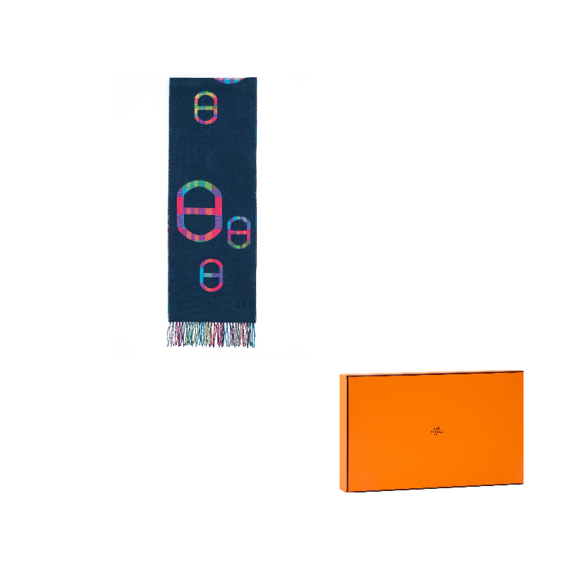 HERMES Шарф из кашемира Unisex Blue
HERMES Шарф из кашемира Unisex Blue