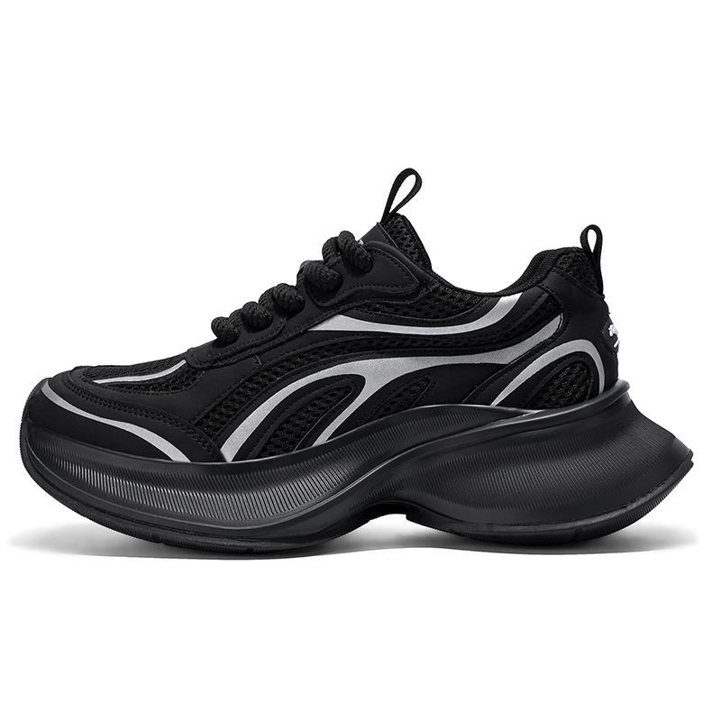 Дышащие низкие массивные кроссовки для увеличения роста для мужчин AD, Black
Дышащие низкие массивные кроссовки для увеличения роста для мужчин AD, Black