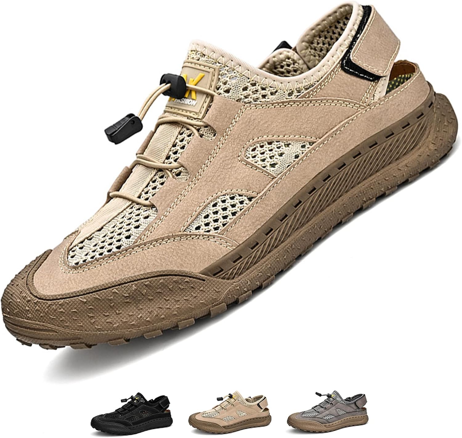 Мужские кожаные сандалии Optigard Hollow Fisherman с застежкой-липучкой, закрытым носком, ремешком сзади, противоскользящие, для активного отдыха на улице, дышащие, пляжные и водные, хаки
Мужские кожаные сандалии Optigard Hollow Fisherman с застежкой-липучкой, закрытым носком, ремешком сзади, противоскользящие, для активного отдыха на улице, дышащие, пляжные и водные, хаки