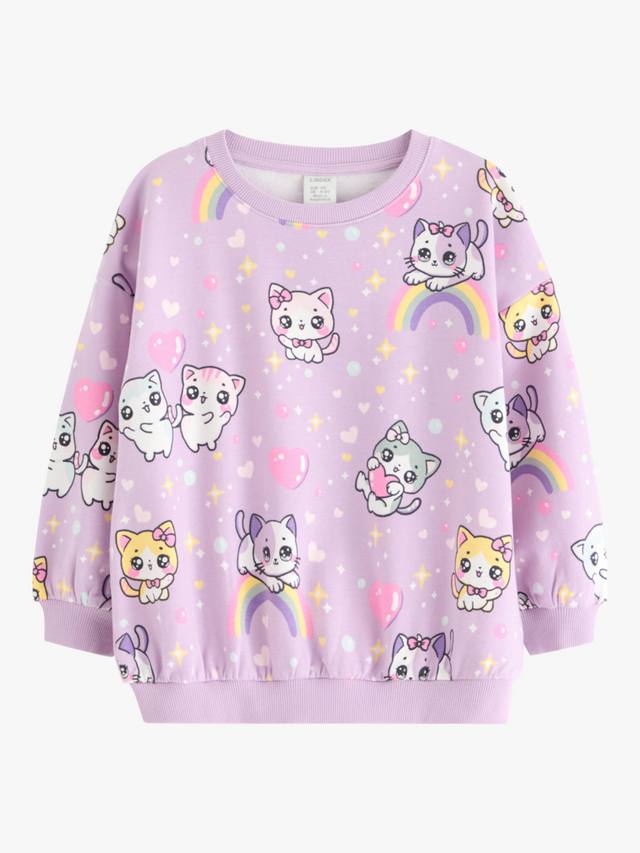 Детский свитшот с принтом котенка из хлопковой смеси Lindex, Light Lilac
Детский свитшот с принтом котенка из хлопковой смеси Lindex, Light Lilac