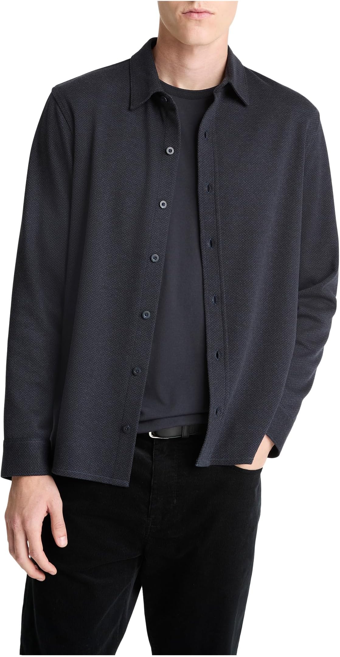 Мужская рубашка с длинным рукавом и узором ёлочка на пуговицах спереди Vince, Coastal
Мужская рубашка с длинным рукавом и узором ёлочка на пуговицах спереди Vince, Coastal