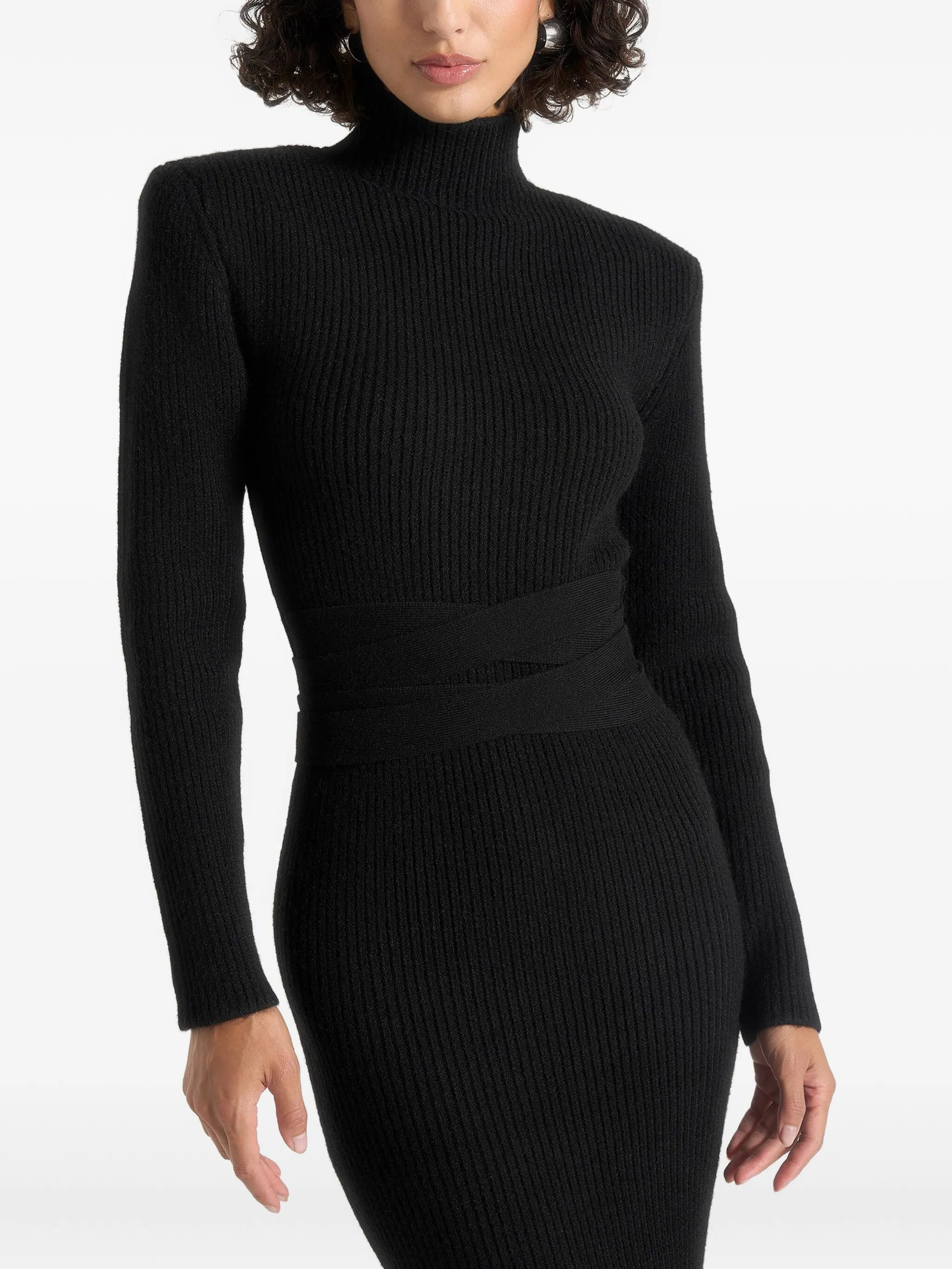 Платье макси Hana с поясом Manière De Voir, черный
Платье макси Hana с поясом Manière De Voir, черный