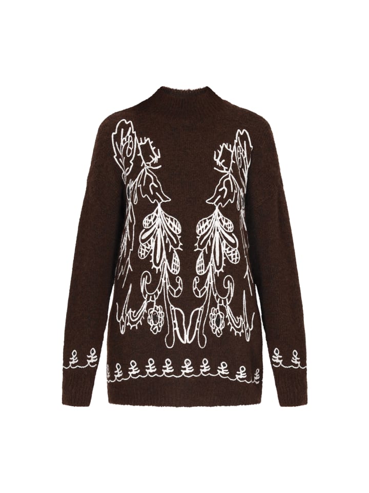 Женский свитер кофейного цвета usha FESTIVAL
Женский свитер кофейного цвета usha FESTIVAL