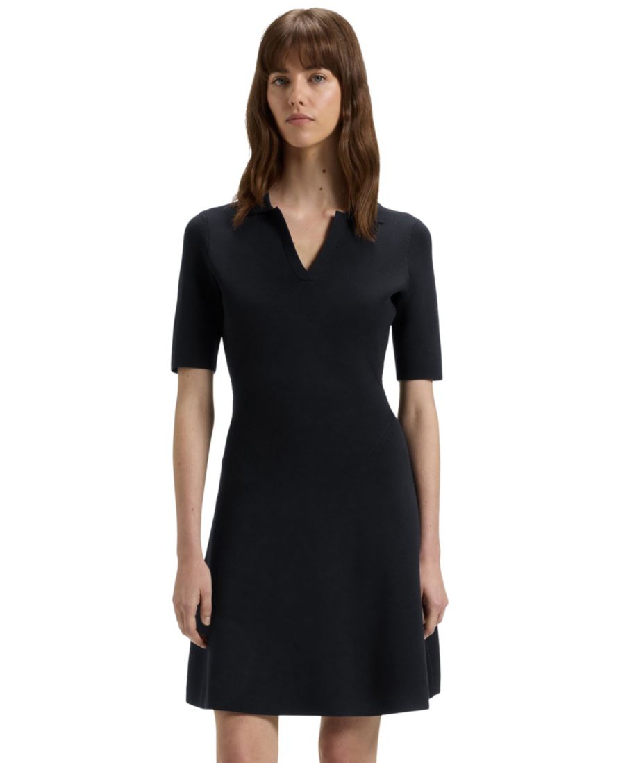 Женское вязаное платье с воротником-стойкой Hugo Boss, Dark Blue
Женское вязаное платье с воротником-стойкой Hugo Boss, Dark Blue