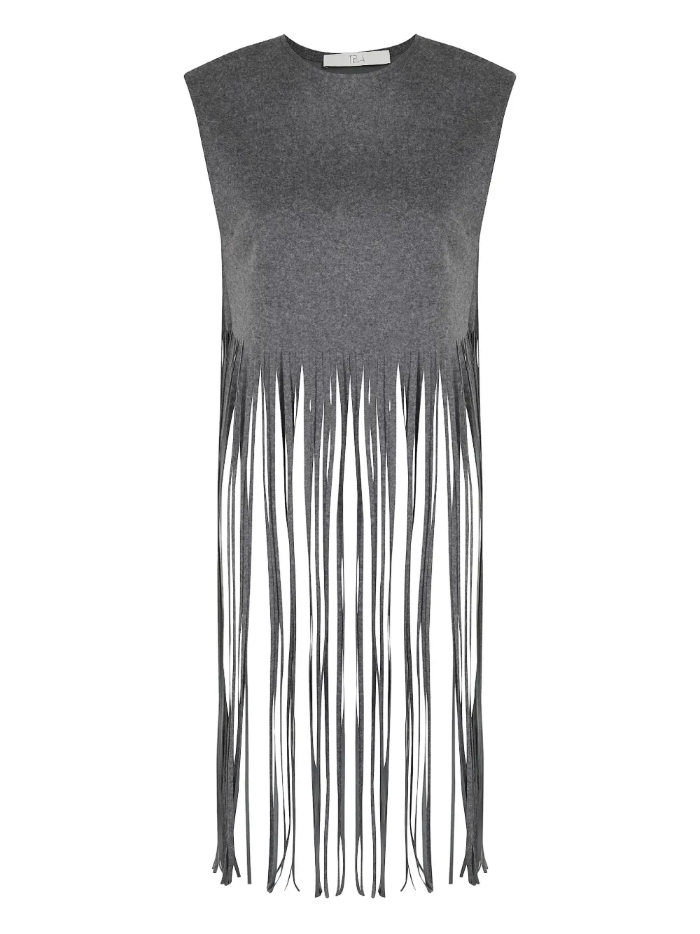 Майка с бахромой по подолу Tela, серый
Майка с бахромой по подолу Tela, серый