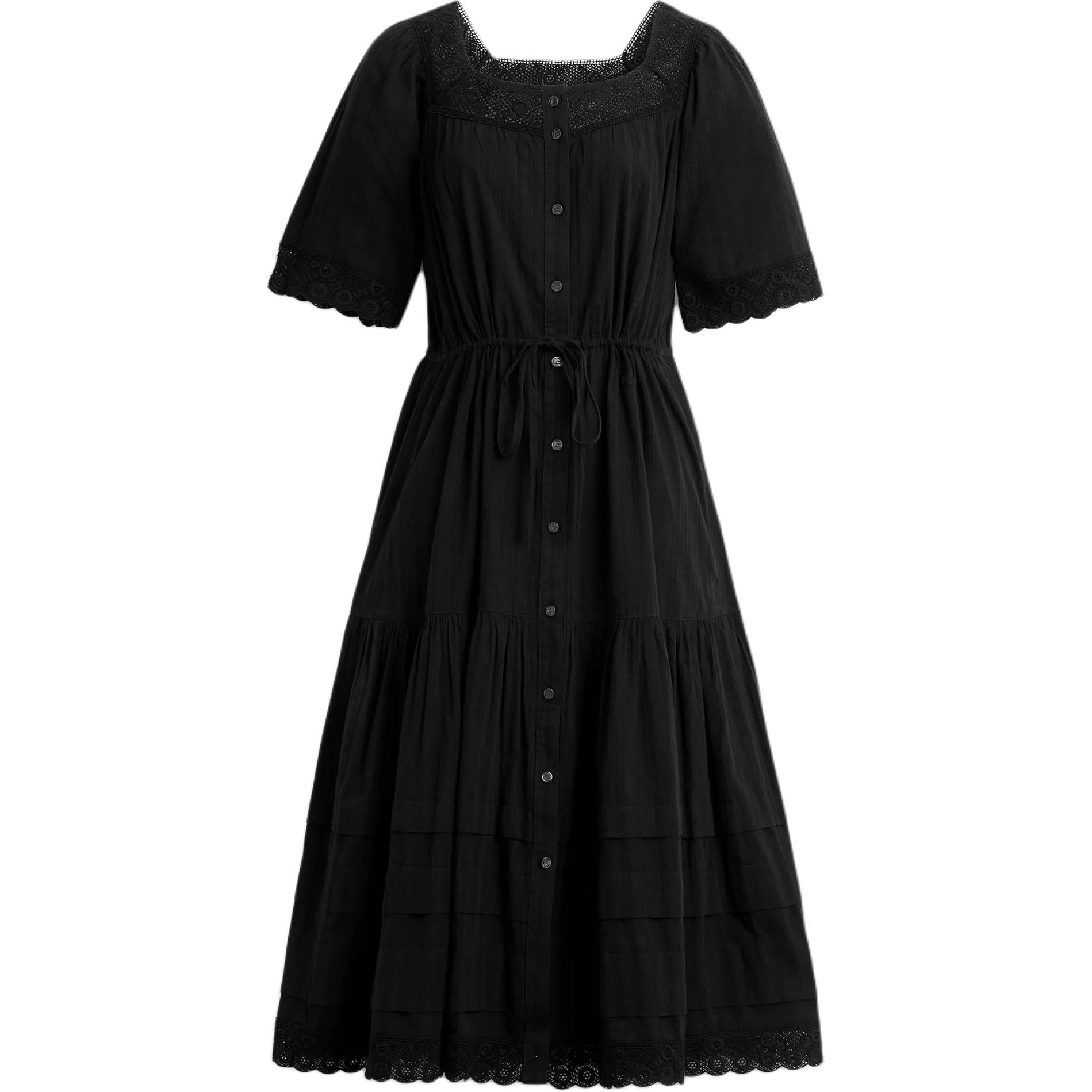 Coach Платье с короткими рукавами SS25, женское, черное
Coach Платье с короткими рукавами SS25, женское, черное