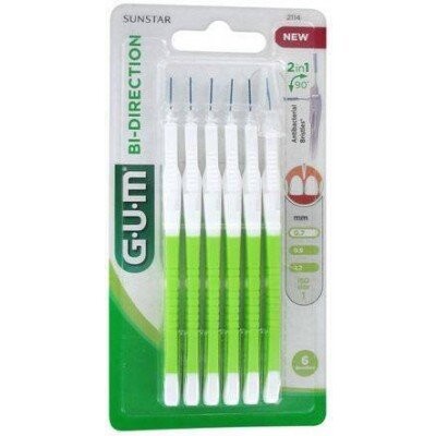 Межзубные щетки Bi-Direction 0,7 мм, 6 шт. Sunstar Gum
Межзубные щетки Bi-Direction 0,7 мм, 6 шт. Sunstar Gum