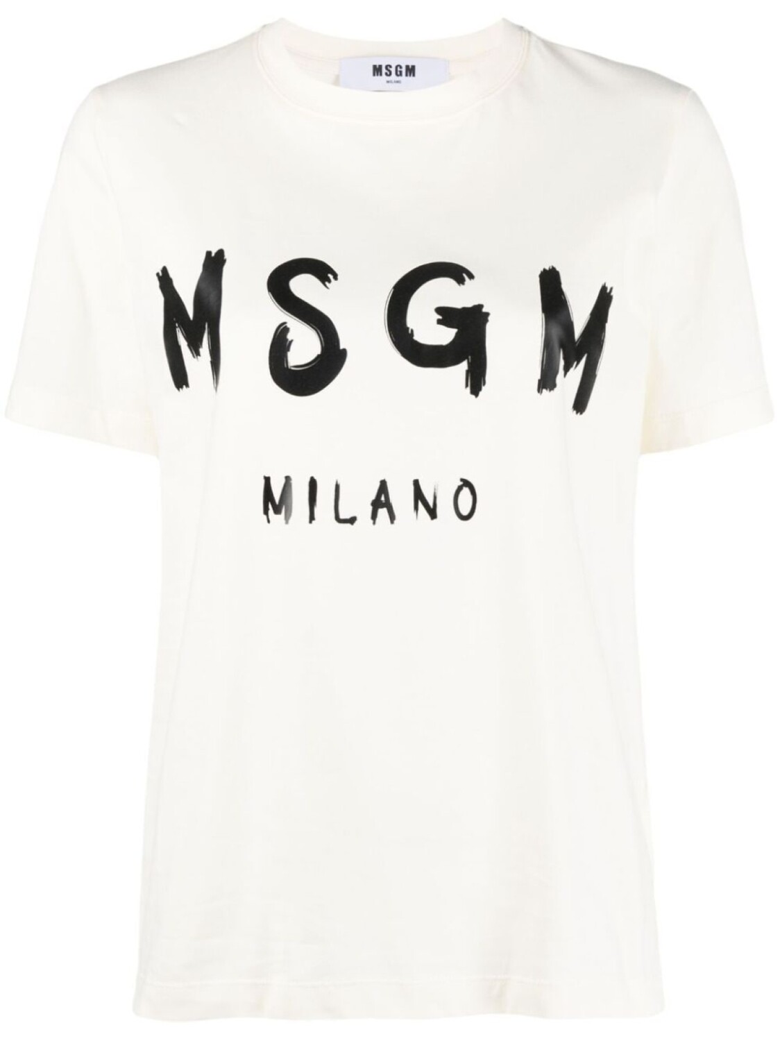 MSGM футболка с логотипом, нейтральный цвет 
MSGM футболка с логотипом, нейтральный цвет