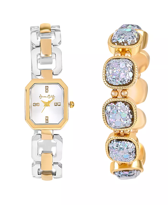 Женские блестящие часы с аналоговым циферблатом из двухцветного металлического сплава, 22 мм Jessica Carlyle
Женские блестящие часы с аналоговым циферблатом из двухцветного металлического сплава, 22 мм Jessica Carlyle