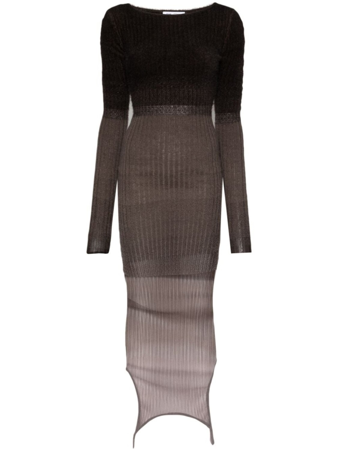 The Attico платье миди в рубчик с эффектом омбре, коричневый
The Attico платье миди в рубчик с эффектом омбре, коричневый