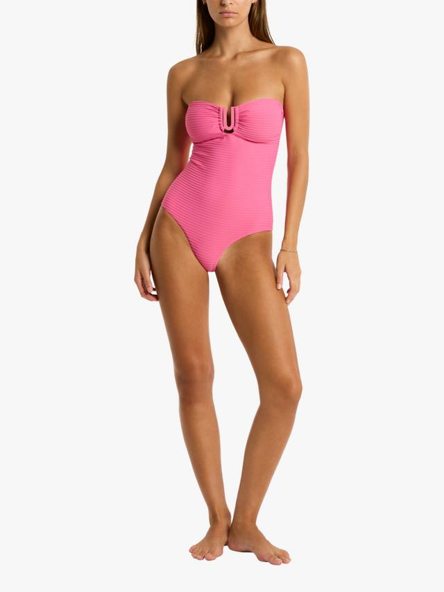 Купальник Honeycomb U Bar Bandeau Sea Level, Candy
Купальник Honeycomb U Bar Bandeau Sea Level, Candy