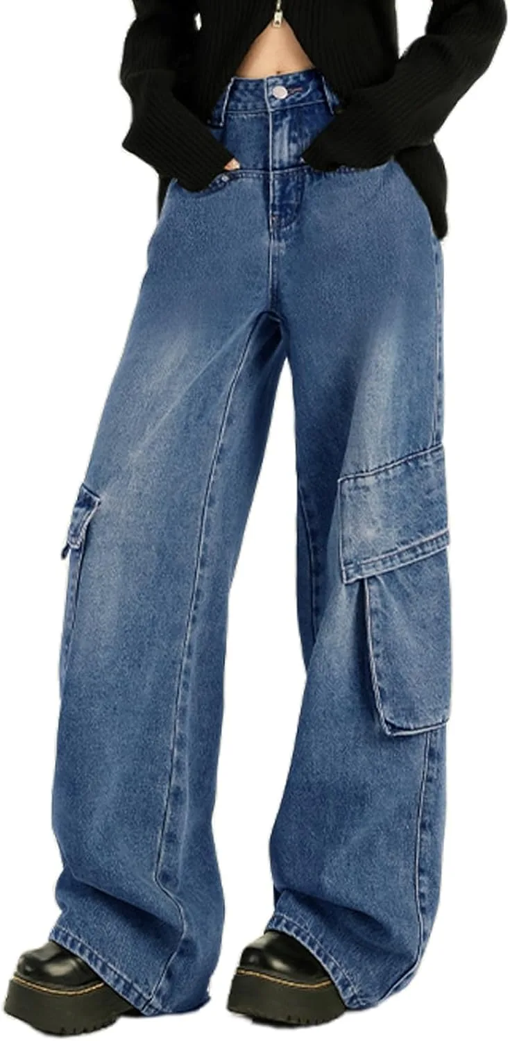 Женские карго джинсы High Waisted Boyfriend Wide Leg Wonyier
Женские карго джинсы High Waisted Boyfriend Wide Leg Wonyier