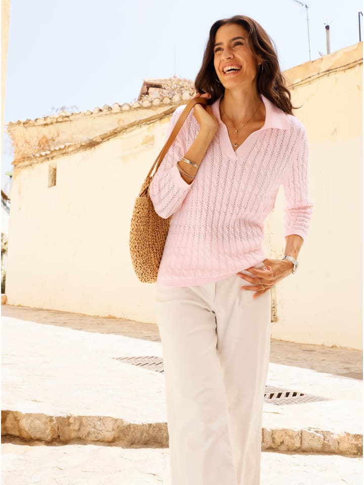 Свитер поло светло-розового цвета WITT WEIDEN
Свитер поло светло-розового цвета WITT WEIDEN