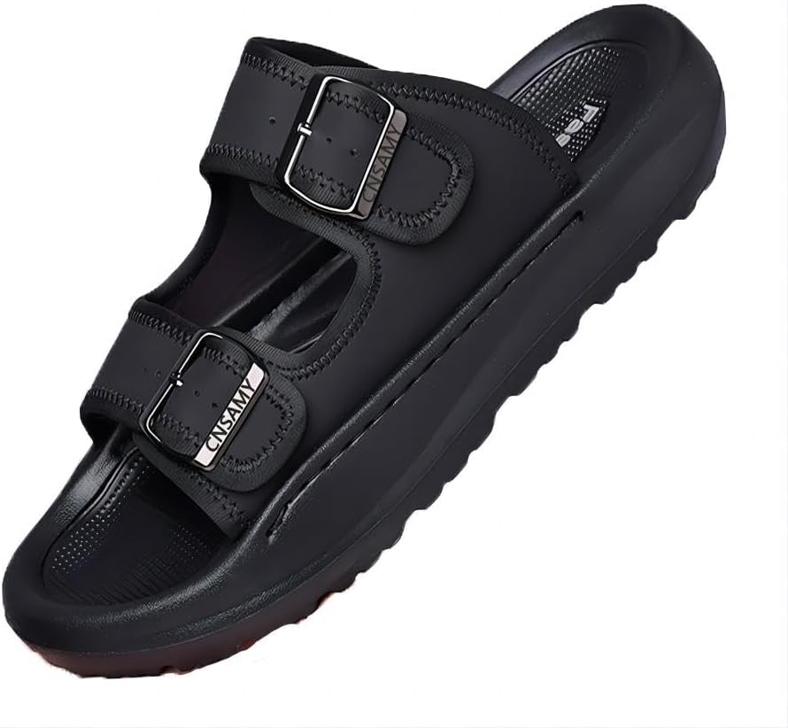 Мужские повседневные сандалии с регулируемой посадкой, против скольжения, летние пляжные легкие с застежкой, водонепроницаемые, с открытым носком Asifn, черный
Мужские повседневные сандалии с регулируемой посадкой, против скольжения, летние пляжные легкие с застежкой, водонепроницаемые, с открытым носком Asifn, черный