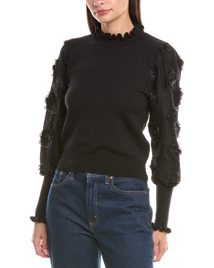 Топ Gracia вязаный, черный 
Топ Gracia вязаный, черный