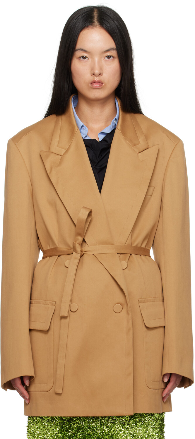 Коричневый свободный блейзер Dries Van Noten
Коричневый свободный блейзер Dries Van Noten